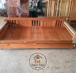 Ghế gấp- Giường gấp đa năng thông minh- Trường Kỷ gỗ sồi  có hộc kéo Ghế gấp- Giường gấp đa năng thông minh- Trường Kỷ gỗ sồi  có hộc kéo