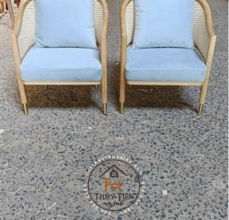 Sofa Grase tựa mây, chân bọc đồng