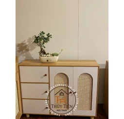 TỦ GIÀY 5 CÁNH MÂY nhiều ngăn đa năng tiện lợi gỗ MDF phủ Mine giá rẻ