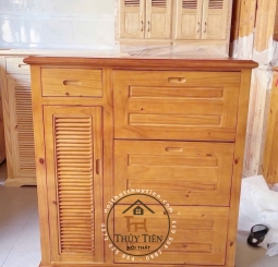 Tủ giày dép gỗ thông ngang 1m