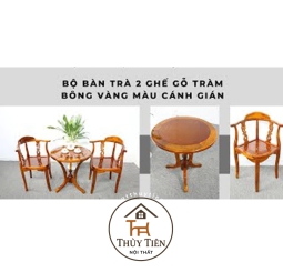 Bộ bàn trà gỗ tràm - BBTGT 003