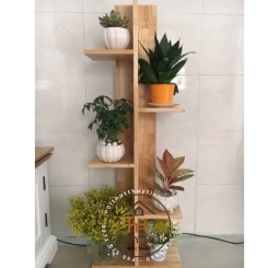 Kệ trưng hoa gỗ cao su 