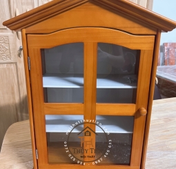 Tủ thuốc gia đình gỗ thông mái nhà 