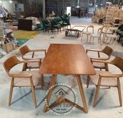 BỘ BÀN ĂN CHÂN V KẾT HỢP VỚI GHẾ HIRO- BAHR 005 BỘ BÀN ĂN CHÂN V KẾT HỢP VỚI GHẾ HIRO- BAHR 005
