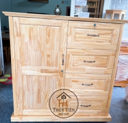 Tủ quần áo trẻ em gỗ thông 1m- 1m2
