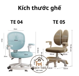 Ghế Công Thái Học Trẻ Em TE04, TE05 – Điều Chỉnh Chiều Cao, Chống Gù, Chống Cận Ghế Công Thái Học Trẻ Em TE04, TE05 – Điều Chỉnh Chiều Cao, Chống Gù, Chống Cận