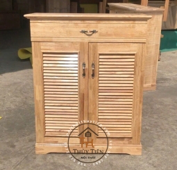 Tủ giày dép gỗ cao su ngang 80cm Tủ giày dép gỗ cao su ngang 80cm