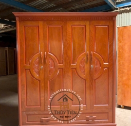 Mẫu tủ quần áo xoan phủ