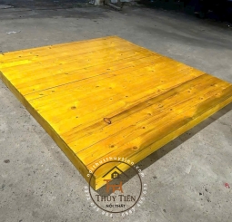 Mẫu Giường pallet gỗ thông
