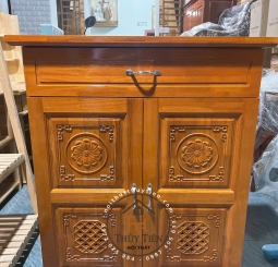 Tủ giày dép gỗ cao su tự nhiên ngang 80cm