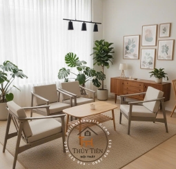 SOFA GỖ THÔNG HIỆN ĐẠI