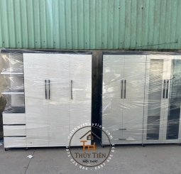 Tủ nhựa đài loan ngang 1m6 cao 1m85