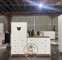 Cặp tủ em bé  MDF e làm theo yêu cầu khách 