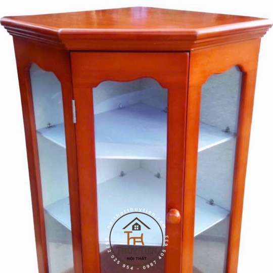Tủ Thuốc gỗ thông treo góc tường 