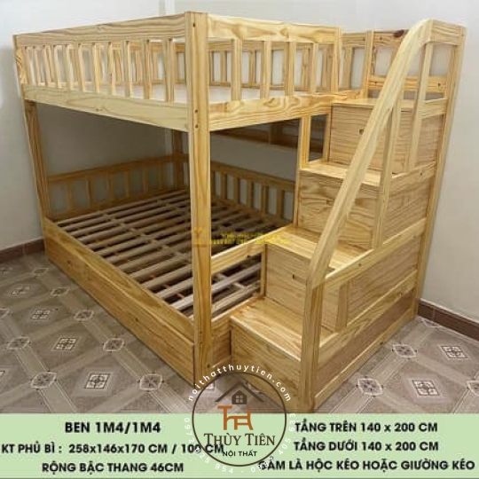 Giường tầng thiết kế theo yêu cầu