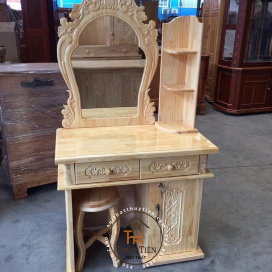 Bàn trang điểm gỗ thông