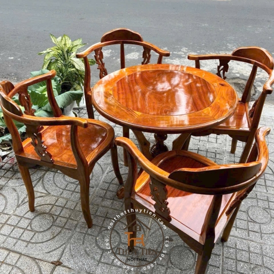 Bộ bàn trà gỗ tràm - BBTGT 003