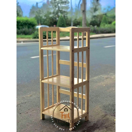 Kệ sách- kệ đa năng gỗ cao su nhiều kích thước