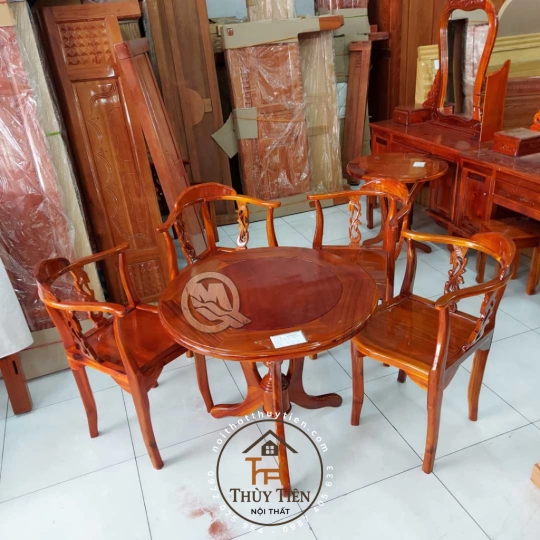 Bộ bàn trà gỗ tràm - BBTGT 003