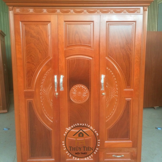 Tủ quần  gỗ xoan phủ nhiều kích thước