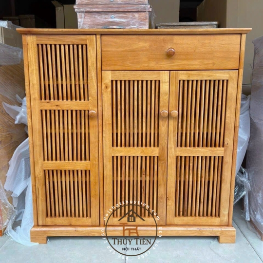 Tủ dép gỗ cao su loại đẹp ngang 60-80-1m-1,2m