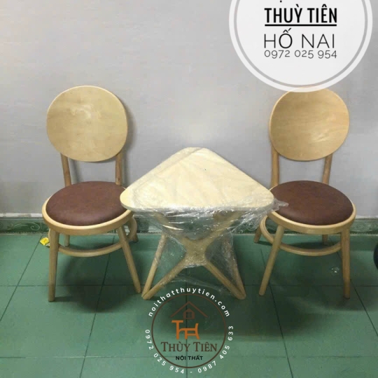 Bộ bàn ghế cao su mặt nệm - BGCSMN 009