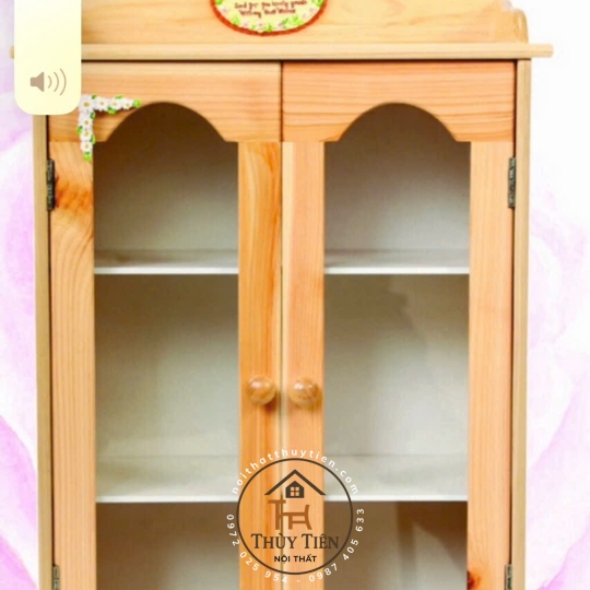 Tủ Thuốc gỗ thông 03