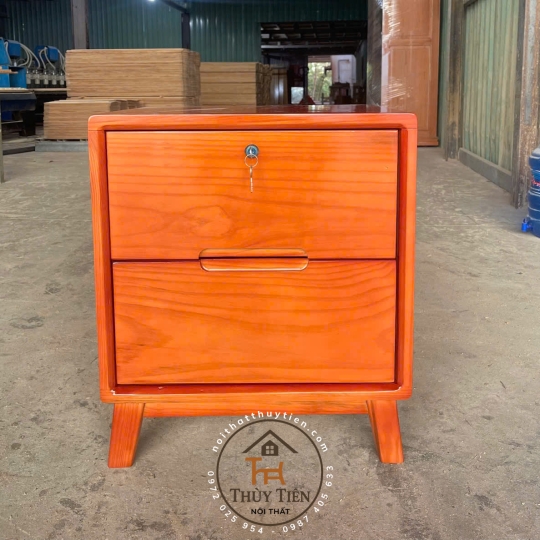 Tủ đầu giường gỗ thông Mỹ 