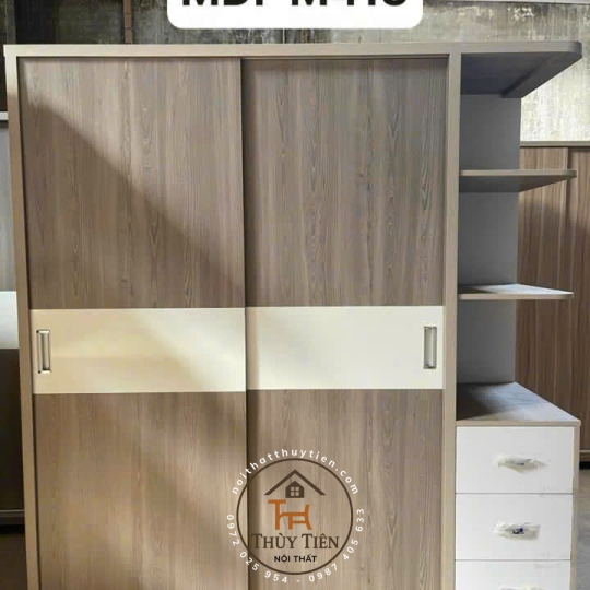 Tủ quần áo gỗ MDF- TQAMDF 034