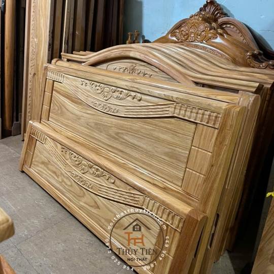 Giường ngủ gỗ gõ đỏ mã 05