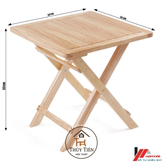 Bộ Bàn ghế cafe mini gỗ cao su 