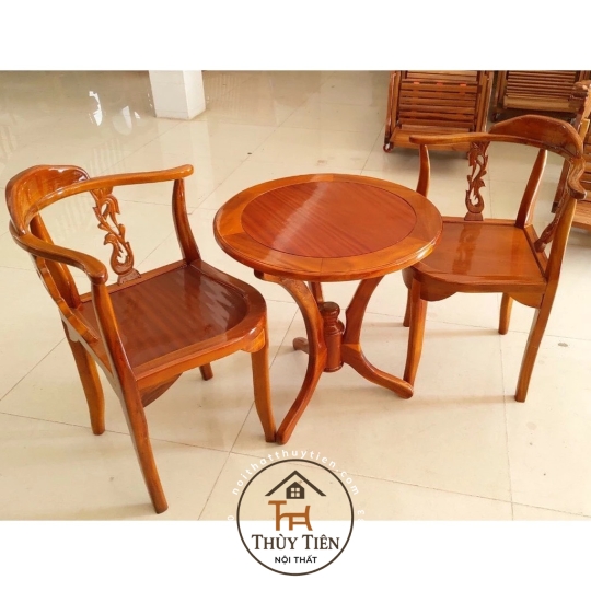 Bộ bàn trà gỗ tràm - BBTGT 003