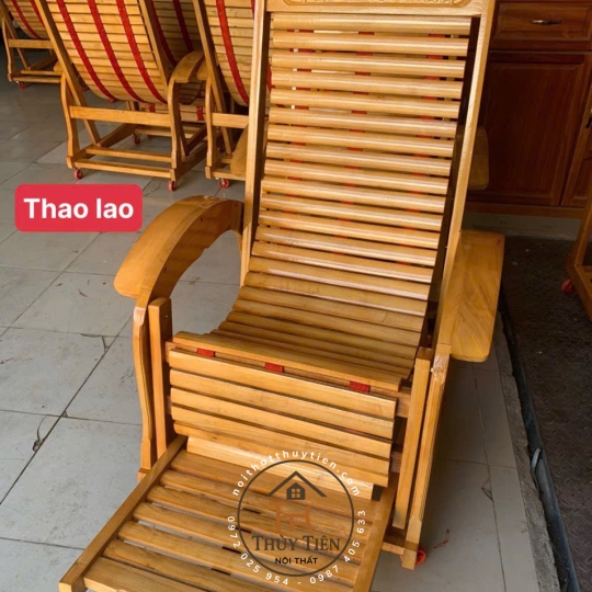 Ghế lười ghế thư giãn gỗ thao lao