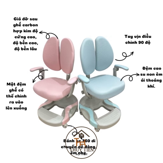 Ghế học sinh G05 ghế chống gù cho bé cố định tư thế ngồi khoa học chống cận thị