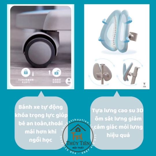 Ghế học sinh G06 ghế chống gù cho bé cố định tư thế ngồi khoa học chống cận thị