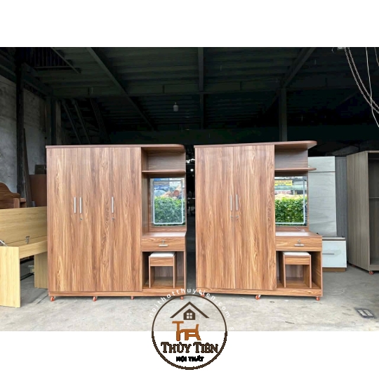 Tủ quần áo MDF mẫu mới kèm bàn trang điểm