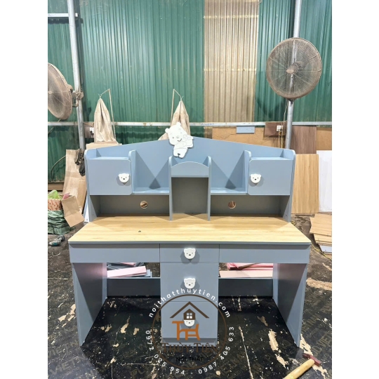 Bàn học sinh đôi gỗ MDF cho 2 bé