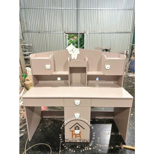 Bàn học sinh đôi gỗ MDF cho 2 bé