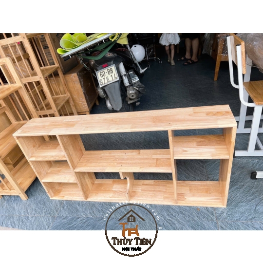 Kệ Sách Treo Tường Gỗ Tự Nhiên Siêu Bền,Decor Phòng Hiện Đại, Tiện Lợi