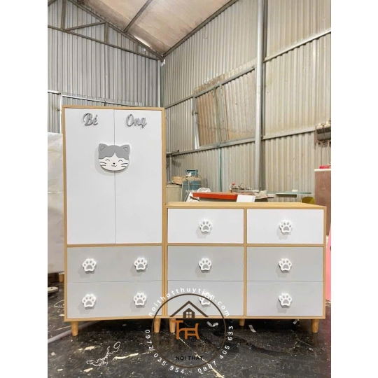Cặp tủ quần áo min cho bé