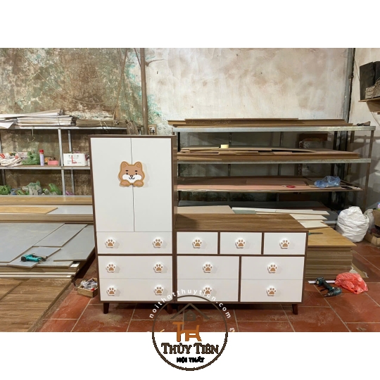 Cặp tủ quần áo min cho bé