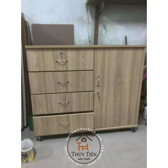 Tủ quần áo trẻ em gỗ MDF- 002