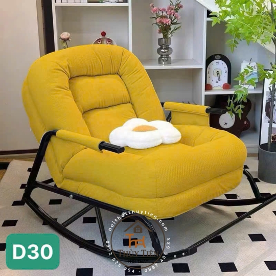 Ghế Lười Đung Đưa Gấp Gọn - Ghế Thư Giãn, Ngủ Trưa Cho Ban Công, Phòng Ngủ, Thiết Kế Đa Năng