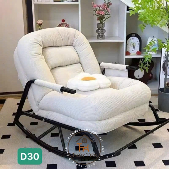 Ghế Lười Đung Đưa Gấp Gọn - Ghế Thư Giãn, Ngủ Trưa Cho Ban Công, Phòng Ngủ, Thiết Kế Đa Năng