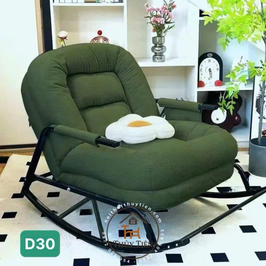 Ghế Lười Đung Đưa Gấp Gọn - Ghế Thư Giãn, Ngủ Trưa Cho Ban Công, Phòng Ngủ, Thiết Kế Đa Năng