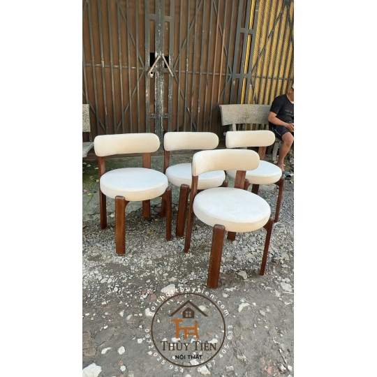 Ghế tựa ăn cơm Granite gỗ kiểu Pháp, đẳng cấp sang trọng, phong cách tối giản nhẹ nhàng gỗ ash cao cấp