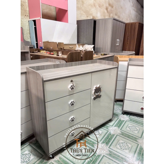 Tủ quần áo trẻ em gỗ MDf- 003
