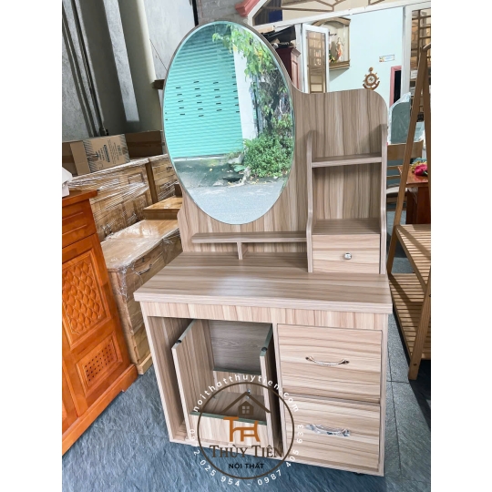 Bàn trang điểm mdf lõi xanh ngang 80 cm giá xưởng