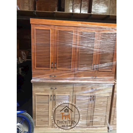 Tủ giày dép gỗ cao su ngang 1m, 1m2