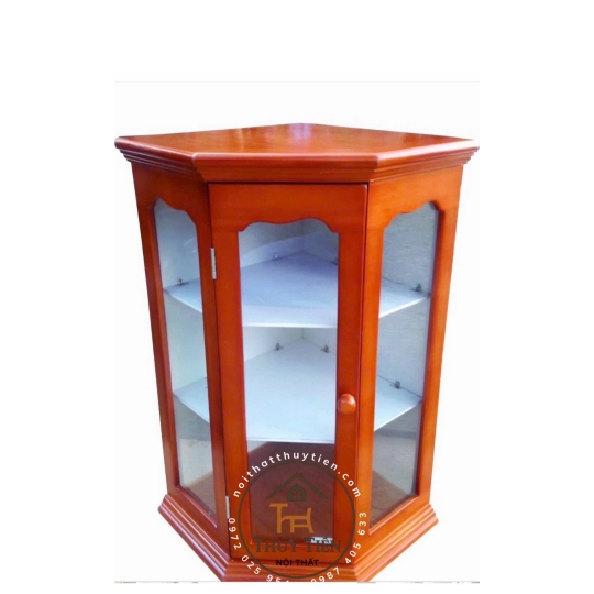 Tủ Thuốc gỗ thông treo góc tường 